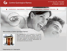 Tablet Screenshot of centroquirurgicoramos.com